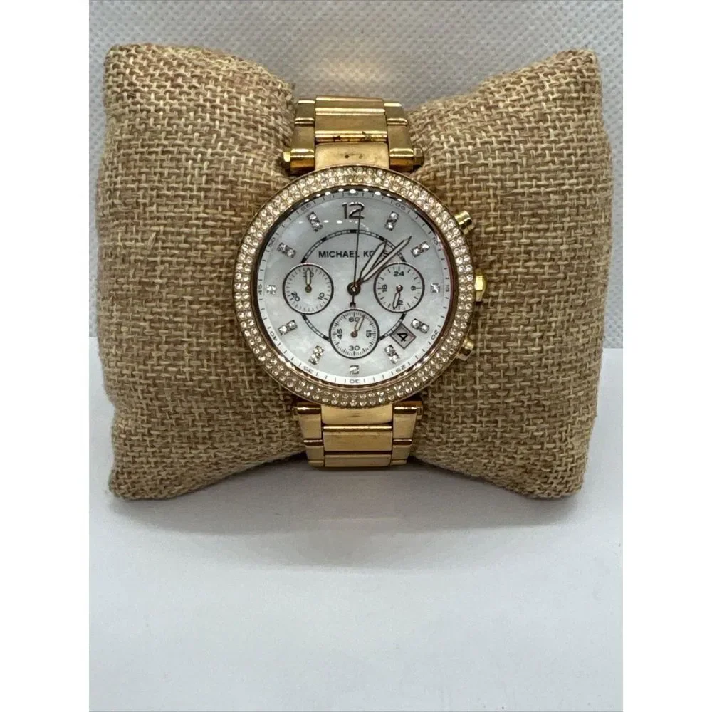 Michael Kors Parker MK5491 Women's Gold Stainless Steel Analog Dial Watch JNA370